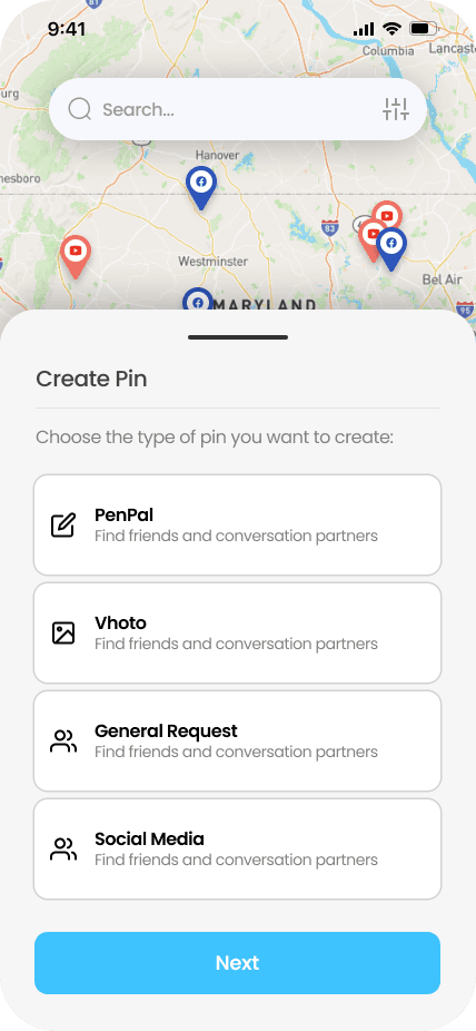 HashSac create pin flow (light mode)